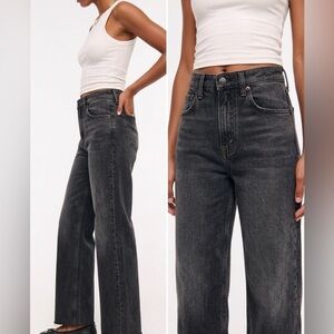 Abercrombie & Fitch Dark Gray Straight Leg Jeans - 4 Tall